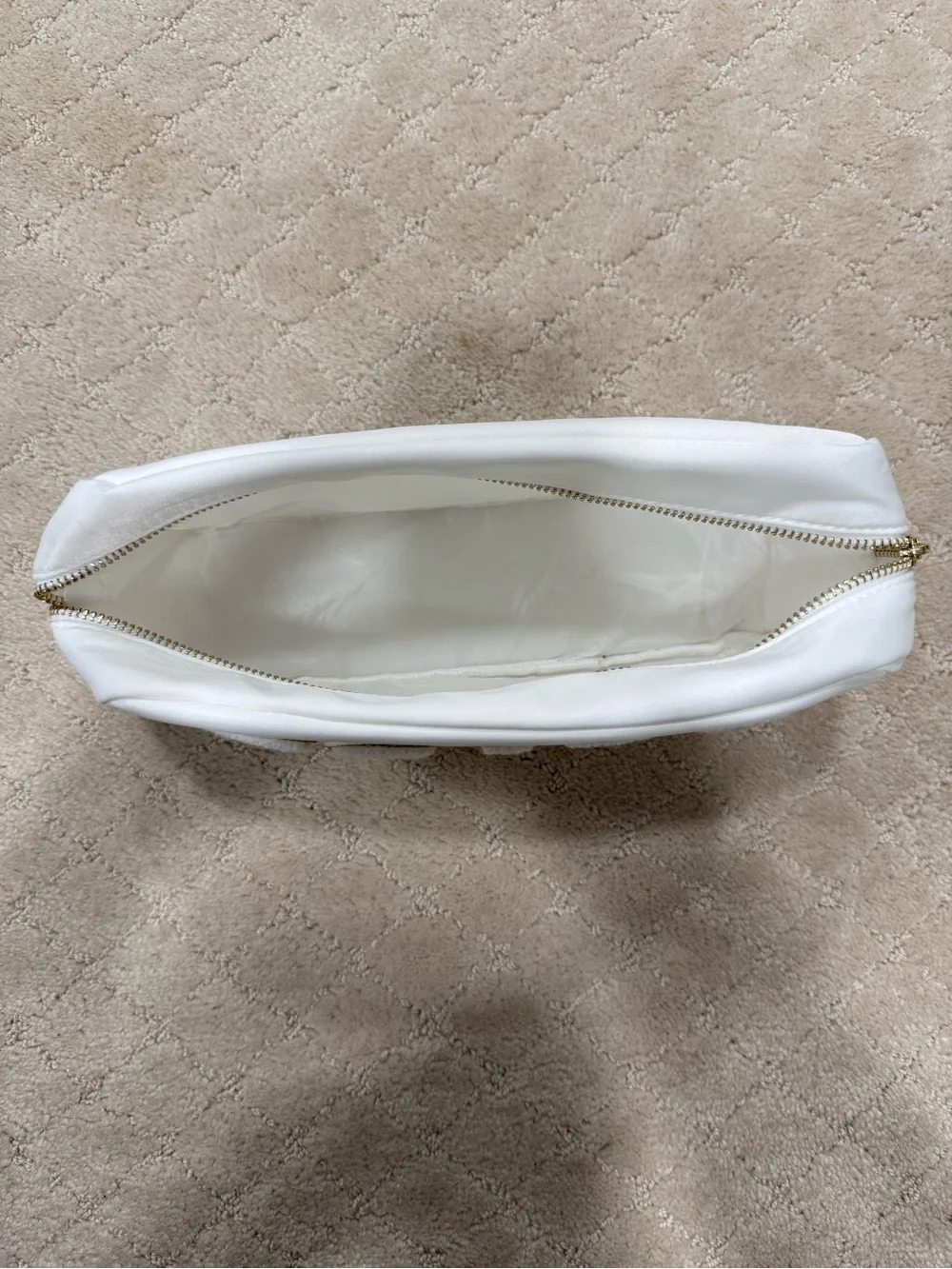BRIDE White Cosmetic Pouch
